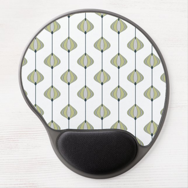 Leaves pattern gel mouse pad (Front)