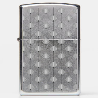 Leaves pattern in bluein grey zippo lighter
