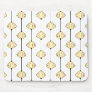 Leaves pattern in sepia mouse pad