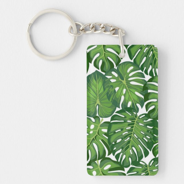 Leaves pattern keychain (Front)