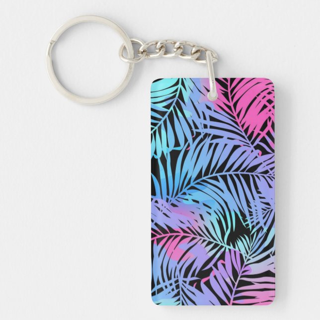 Leaves pattern keychain (Front)