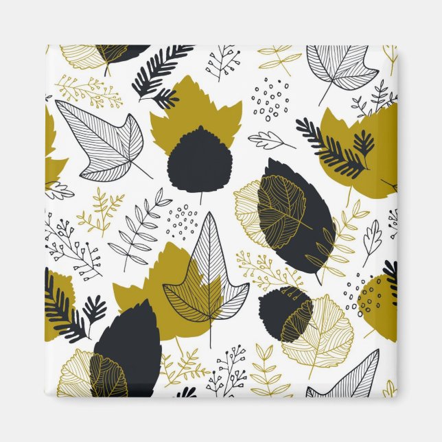 Leaves pattern magnet (Front)