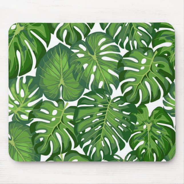 Leaves pattern mouse pad (Front)