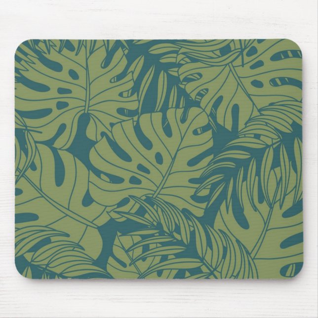 Leaves pattern mouse pad (Front)