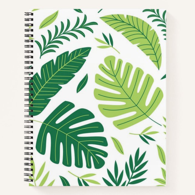Leaves pattern notebook (Front)