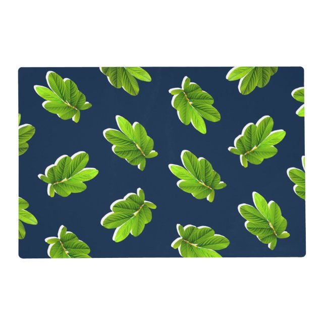 Leaves Pattern of the Tropics Laminated Placemat (Front)