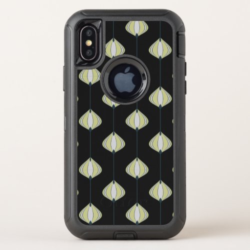 Leaves pattern OtterBox defender iPhone x case