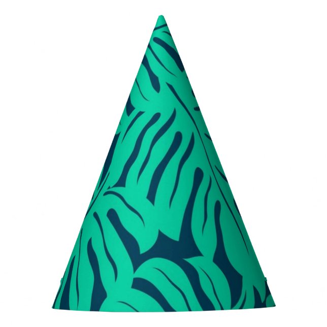 Leaves pattern party hat (Front)