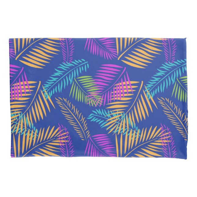 Leaves pattern pillow case (Front)