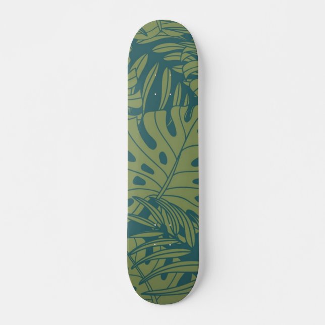 Leaves pattern skateboard (Front)