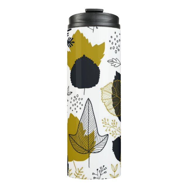 Leaves pattern thermal tumbler (Front)