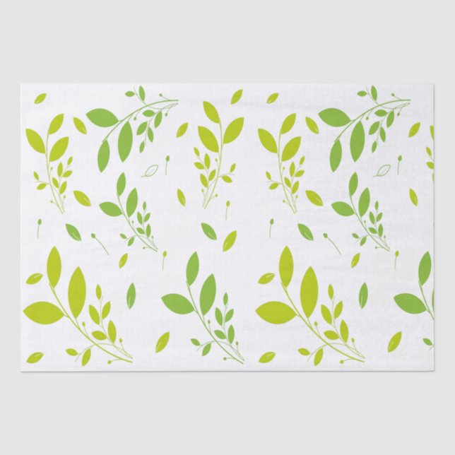 leaves pattern tissue paper (Front)