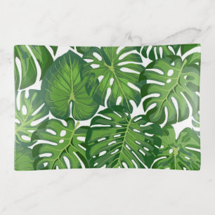 Leaves pattern trinket tray