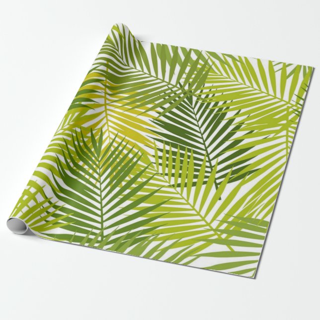 Leaves pattern wrapping paper (Unrolled)