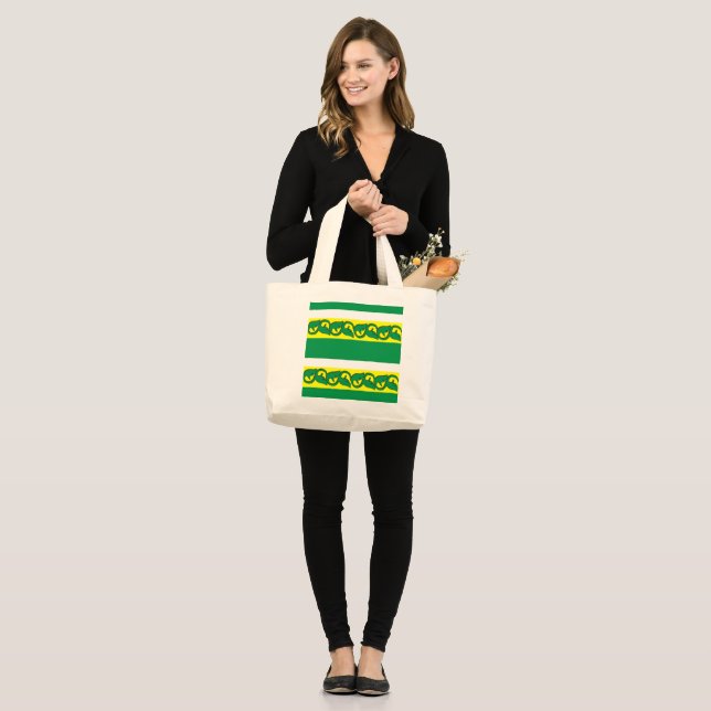leaves patterns tote bags (Front (Model))