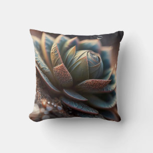 Leaves Pebbles Calm Tranquil Nature Peaceful River Throw Pillow