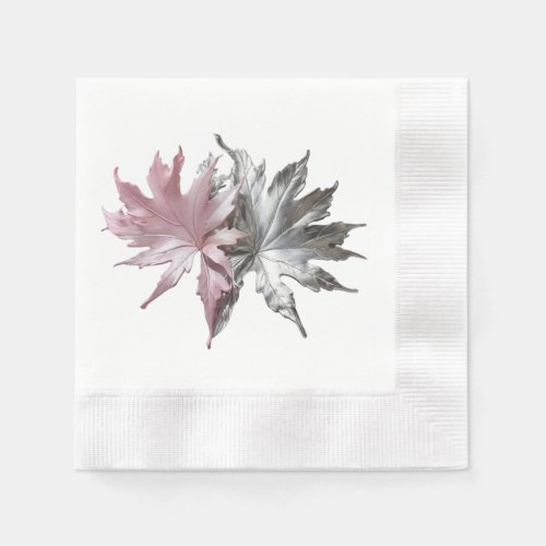 leaves print napkins