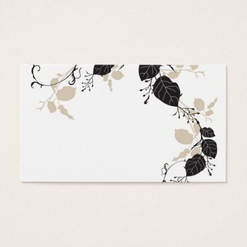 Leaves Profile Card Business Card Template