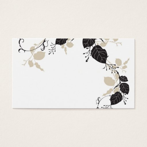 Customizable Leaves Profile Card Business Card Template