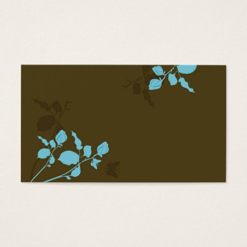 Leaves Profile Card Business Card Templates