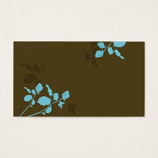 Customizable Leaves Profile Card Business Card Templates