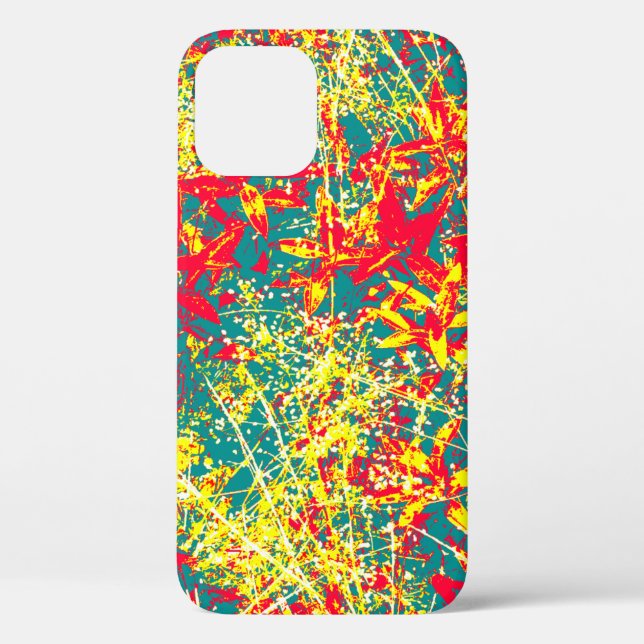 leaves red green yellow and white Case-Mate iPhone Case-Mate iPhone Case (Back)
