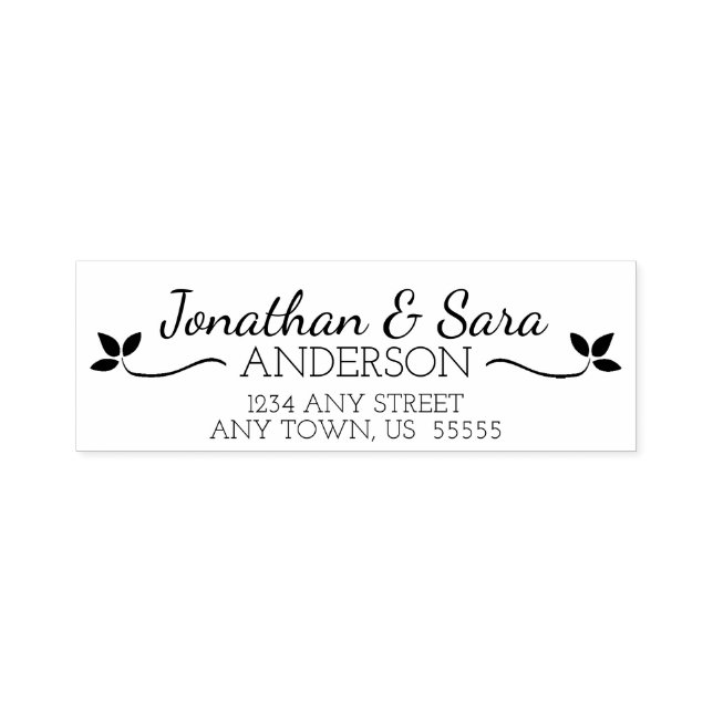 Leaves Return Address Self-inking Stamp (Design)