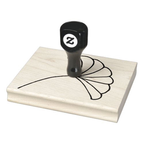 leaves rubber stamp