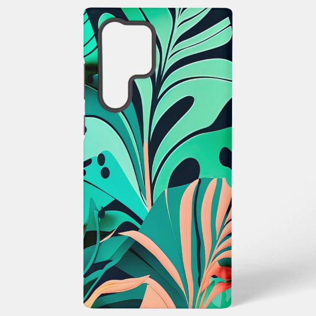 leaves samsung galaxy case (Back)