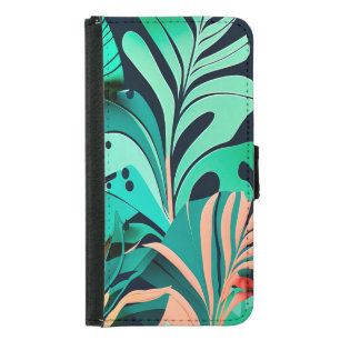 leaves samsung galaxy s5 wallet case
