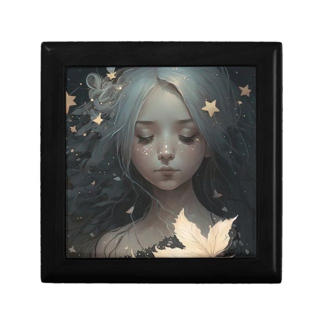 Leaves & Stars Fairy Tale Fantasy Girl Gift Box (Front)