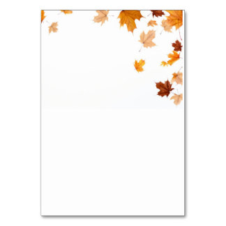 leaves table card