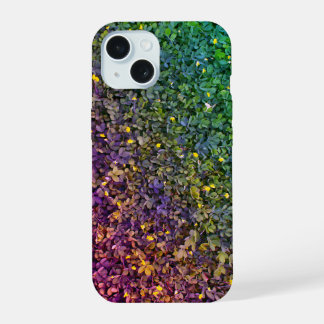 Leaves Textured Colorful iPhone Case