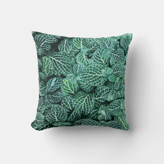 Leaves throw pillow