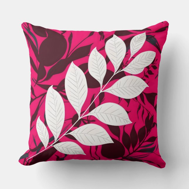 Leaves  throw pillow (Front)
