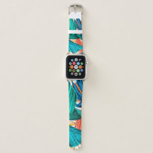Leaves tropical summer exotic apple watch band