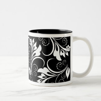 leaves Two-Tone coffee mug