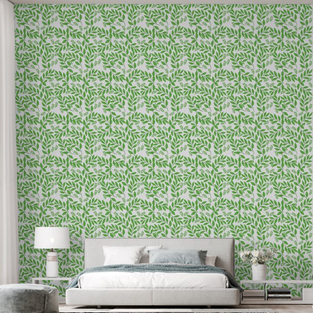 leaves wallpaper  (Bedroom)