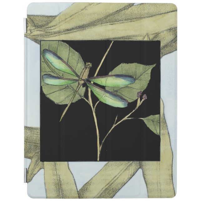 Leaves with Dragonfly Inset by Jennifer Goldberger iPad Smart Cover (Front)