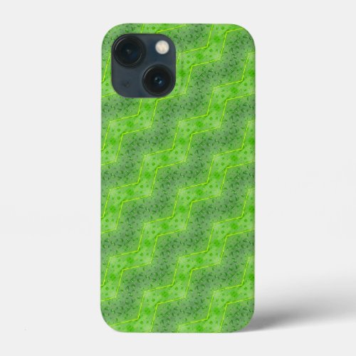 Leaves with water drops pattern iPhone 13 mini case
