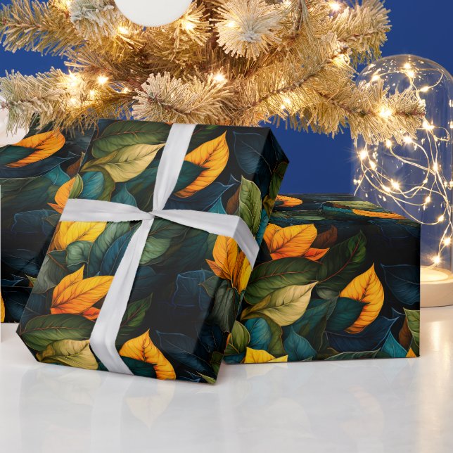 Leaves Wrapping Paper (Holidays)