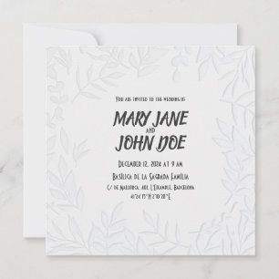 Leavespress Wedding Invitation