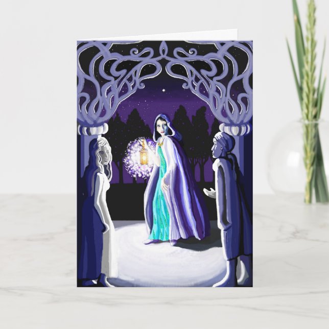 Leaving by night card (Front)