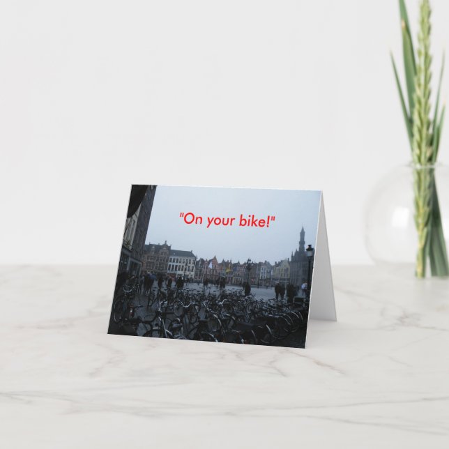 Leaving Card. Card (Front)