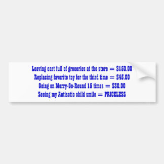 Leaving cart full of groceries at the store = $... bumper sticker