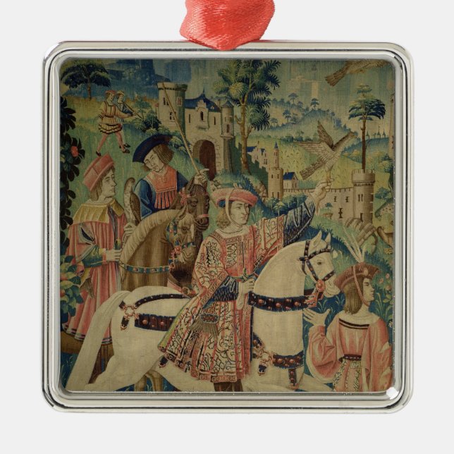 Leaving for the Hunt Metal Ornament (Front)