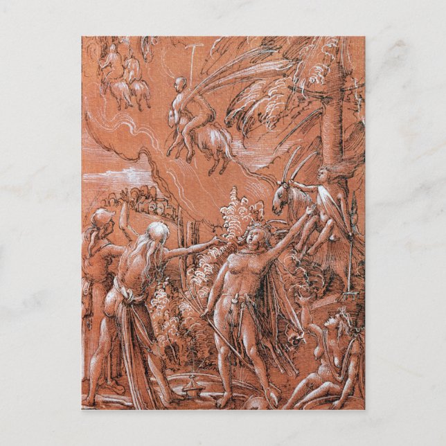 Leaving for the Sabbath, 1506 Postcard (Front)