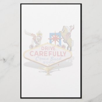 Leaving Las Vegas (back Of Las Vegas Welcome Sign) Stationery by LasVegasIcons at Zazzle
