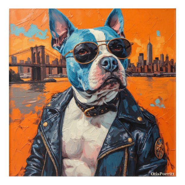 Leaving New York-3 Acrylic Print (Front)