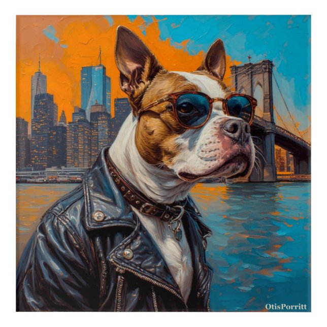 Leaving New York-4 Acrylic Print (Front)